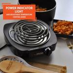 IMUSA Black Single Electric Burner