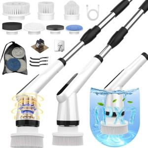 Electric Spin Scrubber with 7 Brush Heads