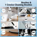 Electric Spin Scrubber with 7 Brush Heads