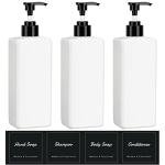 Suream 3-Pack Refillable Pump Bottles, 16.9oz