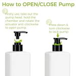 Suream 3-Pack Refillable Pump Bottles, 16.9oz