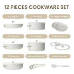 Simple Deluxe 12-Piece Non-Stick Cookware Set
