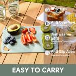 THETCHRY BPA Free Cutting Board Set of 3