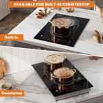 Empava 2-Burner Induction Cooktop with Glass Top