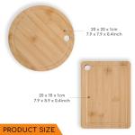 Donxote Mini Bamboo Cutting Board Set of 2