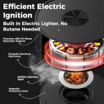 Electric Whiskey Smoker Kit with Built-in Lighter