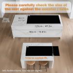 Large Silicone Kitchen Counter Protector Mat - Black