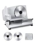 Electric Meat Slicer with Adjustable Thickness and Blades