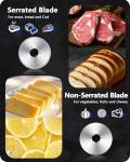 Electric Meat Slicer with Adjustable Thickness and Blades