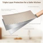 TOPLUCKY 7-Piece Kitchen Knife Set with Block