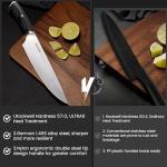 Astercook 15-Piece Kitchen Knife Set with Block
