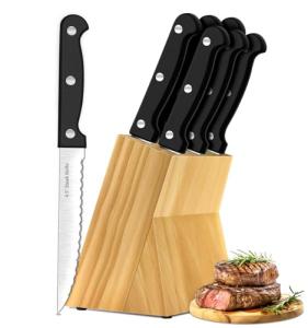 7-Piece High Carbon Stainless Steel Steak Knife Set
