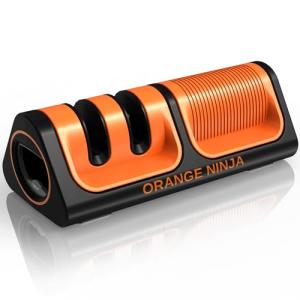 Orange Ninja Mini Knife Sharpener with Bottle Opener