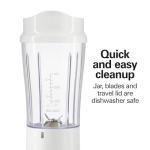 Hamilton Beach Portable Blender for Smoothies, 14 Oz