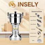 High-Speed Electric Grain Mill Grinder, 700g