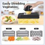 12-in-1 Vegetable Chopper with 7 Blades