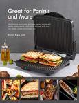 Yabano Non-Stick Panini Press and Sandwich Maker