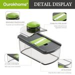 Ourokhome 6-in-1 Mandolin Slicer and Vegetable Cutter