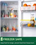 Lerine 12 Pack Silicone Gallon Freezer Bags