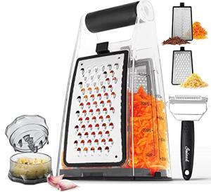 Cheese Grater and Garlic Crusher 2-in-1