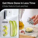 Cheese Grater and Garlic Crusher 2-in-1