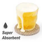 8-Pack Cotton Woven Drink Coasters with Holder