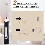 Rechargeable Handheld Milk Frother with Stand
