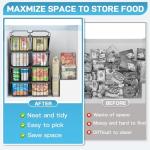 SUNALLY Stackable Freezer Organizer Bins, 4 Pack