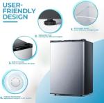 Electactic 3.0 Cu.ft Mini Upright Freezer, Silver