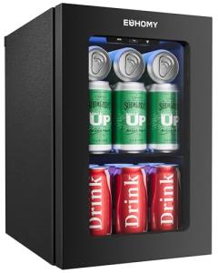 EUHOMY 18L Mini Beverage Cooler with Digital Control