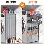 Toosci Magnetic Spice Rack with Towel and Utensil Holders