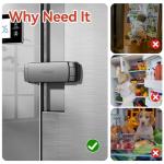 EUDEMON French Door Refrigerator Lock for Kids