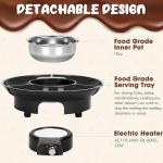 Mini Electric Chocolate Fondue Set with Forks