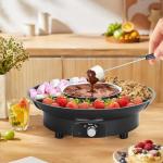 Mini Electric Chocolate Fondue Set with Forks
