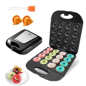 Mini Donut Maker Machine with Non-Stick Surface