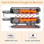 Mini Donut Maker Machine with Non-Stick Surface