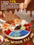 LUSHYUM Electric Chocolate Fondue Pot Set