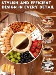 LUSHYUM Electric Chocolate Fondue Pot Set