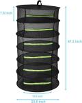 Collapsible 6-Layer Herb Drying Rack with Zipper