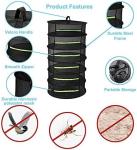 Collapsible 6-Layer Herb Drying Rack with Zipper