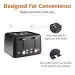Amazon Basics 4-Slice Toaster with 7 Settings