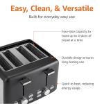 Amazon Basics 4-Slice Toaster with 7 Settings