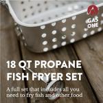 Gas One Double Outdoor Fryer with Baskets