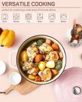 Ciwete 6 QT Pink Enameled Cast Iron Dutch Oven