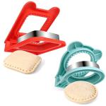 Vodolo Sandwich Maker with 2 Kids' Lunch Cutters