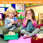 Vodolo Sandwich Maker with 2 Kids' Lunch Cutters