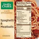 Healthy Choice Cafe Spaghetti & Meatballs Steamers