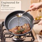 Carote 17-Piece Nonstick Cookware Set with Detachable Handles