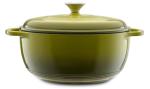 Mercer Culinary 6-Quart Avocado Cast Iron Dutch Oven