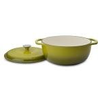 Mercer Culinary 6-Quart Avocado Cast Iron Dutch Oven
